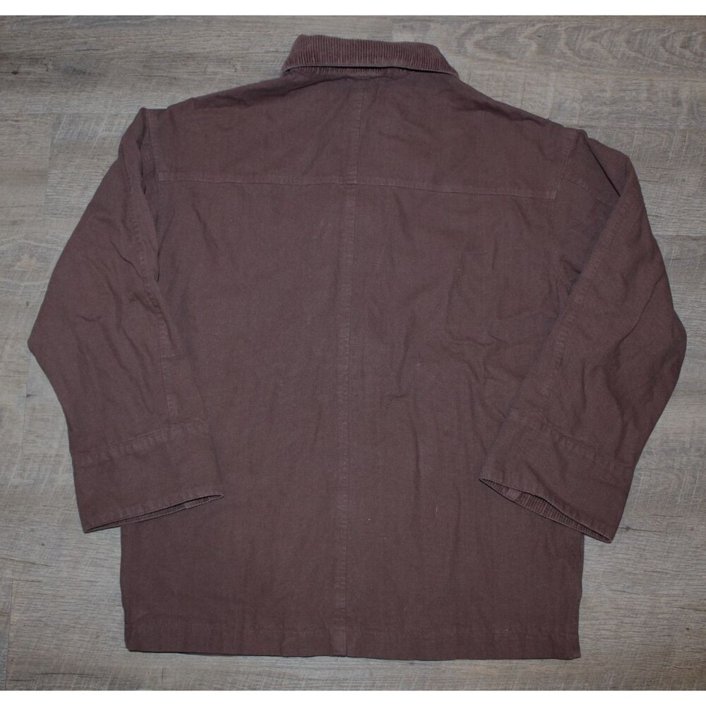 NWT MATE THE LABEL WOMEN'S COTTON CANVAS CHORE JACKET BROWN $220 - Picture 9 of 9